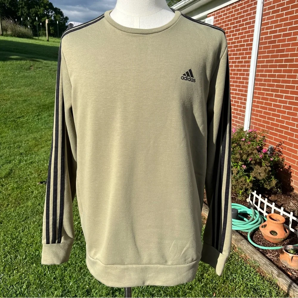 -Adidas "Prime Green" Crew Neck Sweatshirt Men's Size Large EUC - Picture 3 of 8